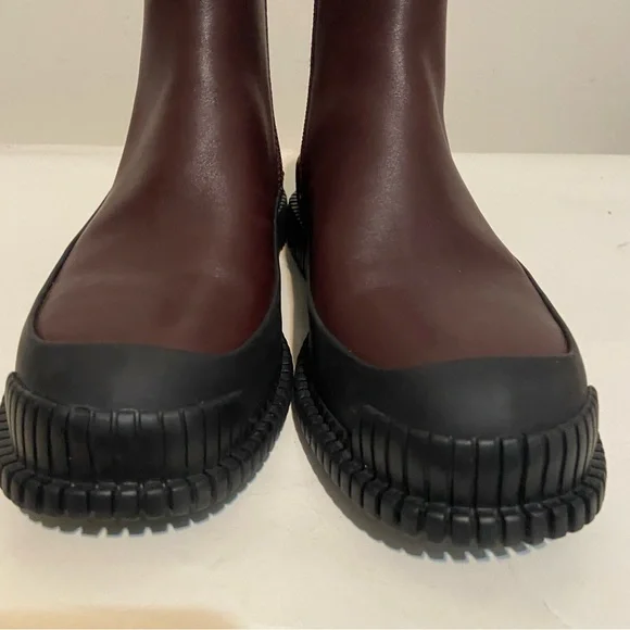 Camper Boots Womens Size 37 Pix Chelsea Brown/Red Zip Lightweight Shoes - Picture 6 of 12